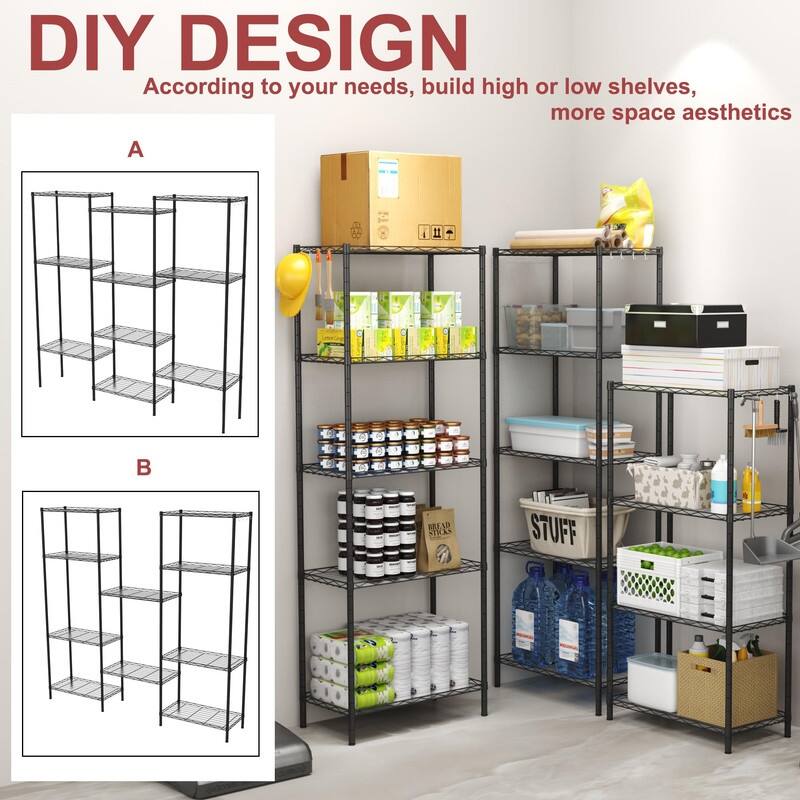 Shelf Liners and Hooks for Kitchen