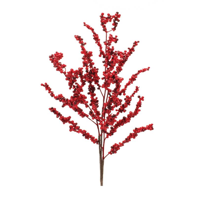Artificial Berry Christmas Twig Spray - 28" - Set of 6