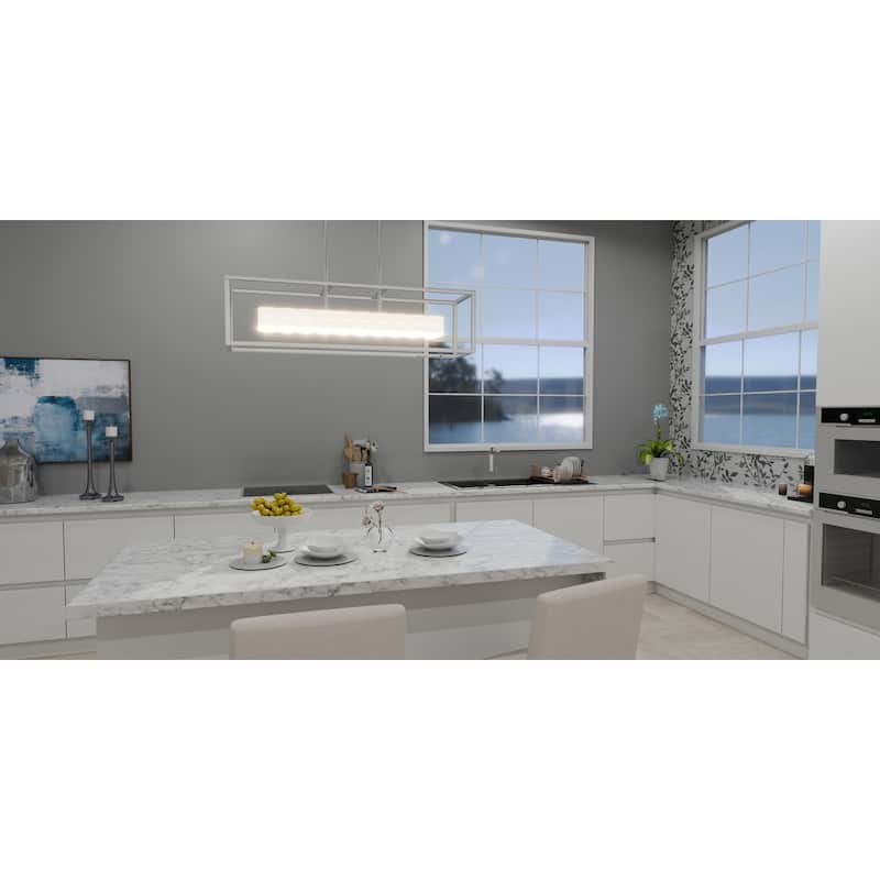 Dazzle Integrated LED Polished Chrome Island Light