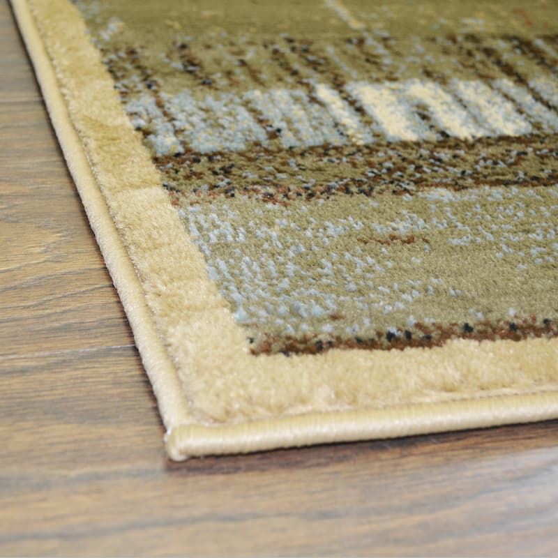 Hearthside Scenic Vision Lodge Contemporary Area Rug