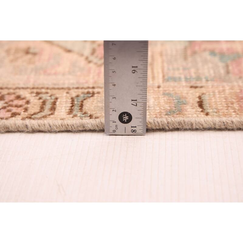 ECARPETGALLERY Hand-knotted Antalya Vintage Pink Wool Rug - 9'9 x 12'5