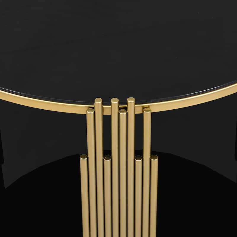 Modern Brown Glass Coffee Table