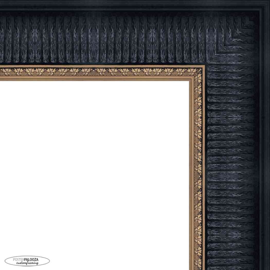15x23 Contemporary Black Complete Wood Picture Frame with UV Acrylic, Foam Board Backing, & Hardware