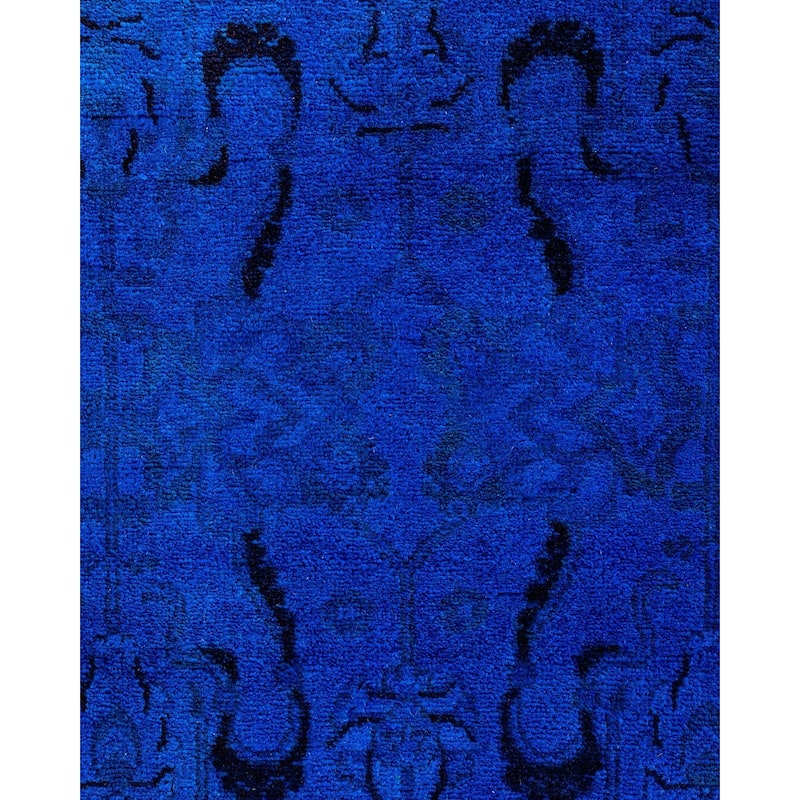 Fine Vibrance One-of-a-Kind Hand-Knotted Area Rug - Blue, 5' 3" x 7' 10" - 5' 3" x 7' 10"