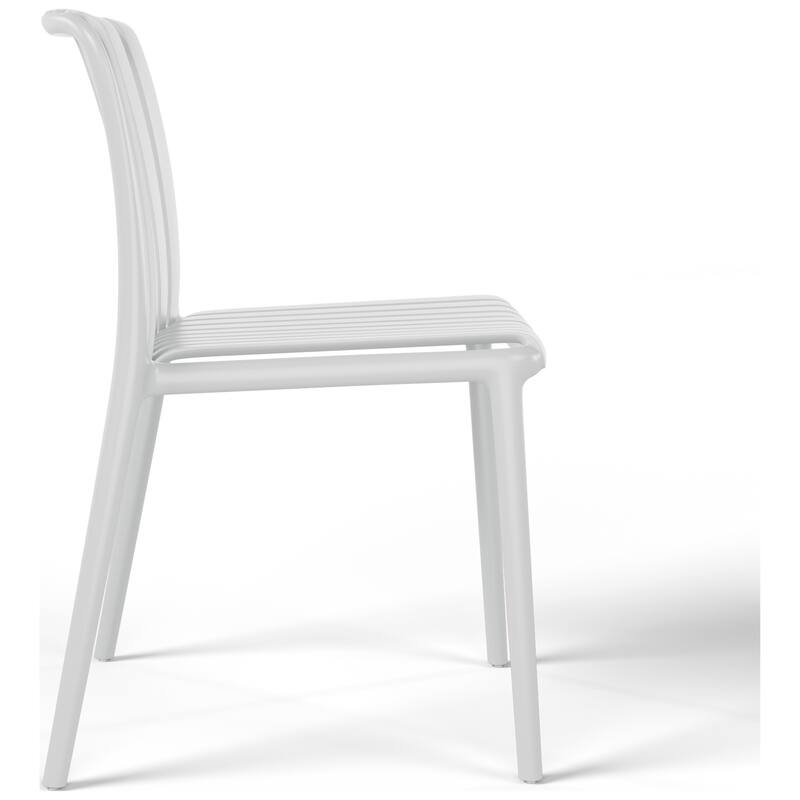 Frond and Form Outdoor Stacking Dining Side Chair (Set of 2)