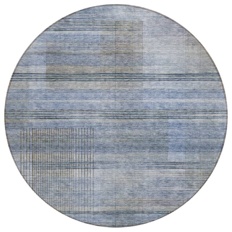 HomeRoots Striped Transitional Rectangle Outdoor Rug