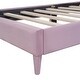 preview thumbnail 9 of 13, Twin Size Upholstered Cloud-Shape Bed,Velvet Platform Bed w/Headboard