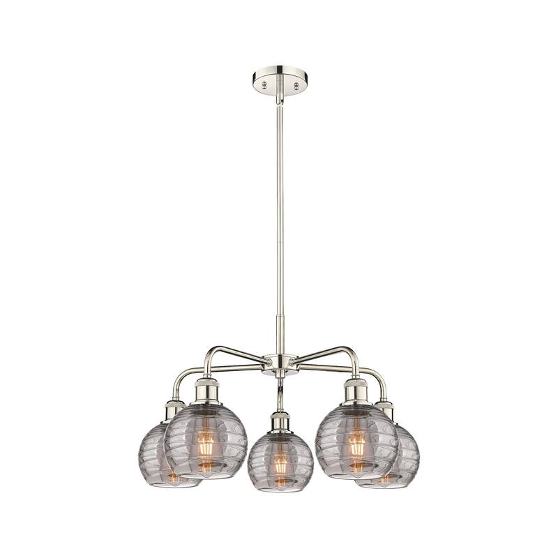 Innovations Lighting 516-5CR 14 24 Athens Deco Swirl Chandelier Athens