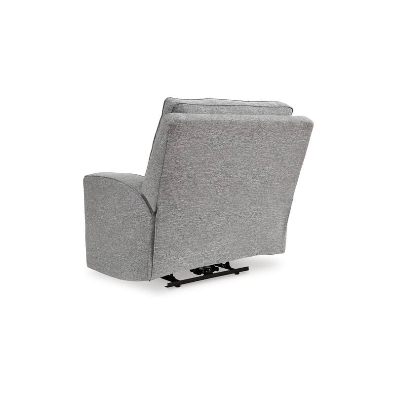 Cloe Power Recliner Chair, Adjustable Back, Gray Performance Nuvella