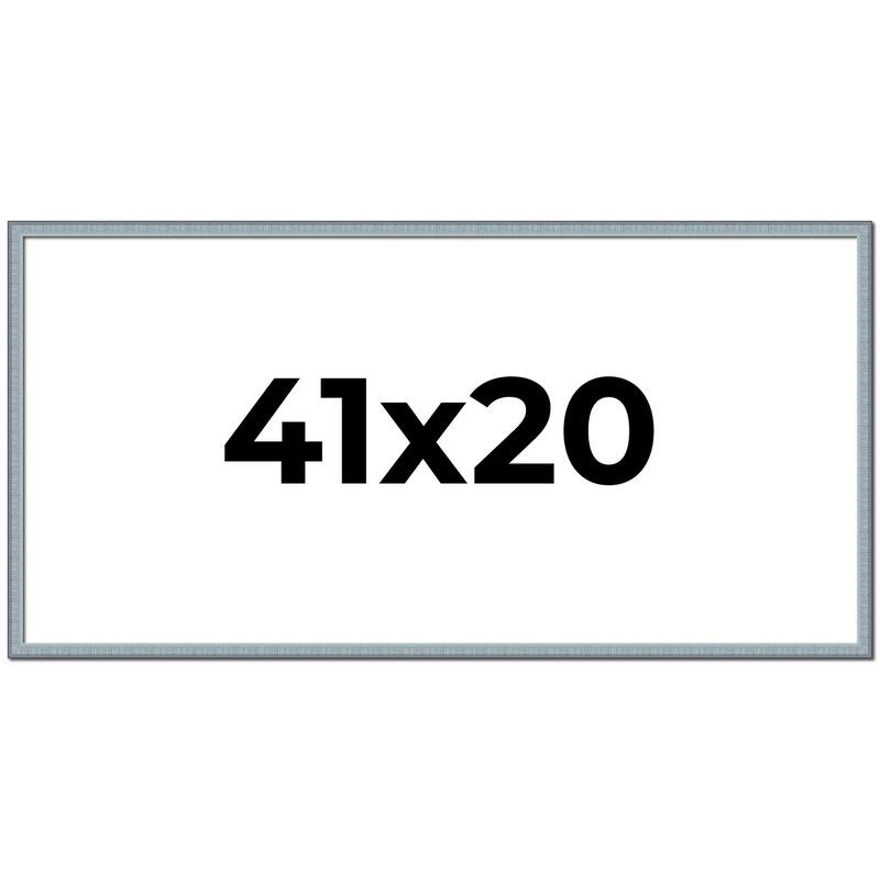 41x20 Frame Rustic Sky Blue Solid Wood Picture Frame | 0.75 Inch