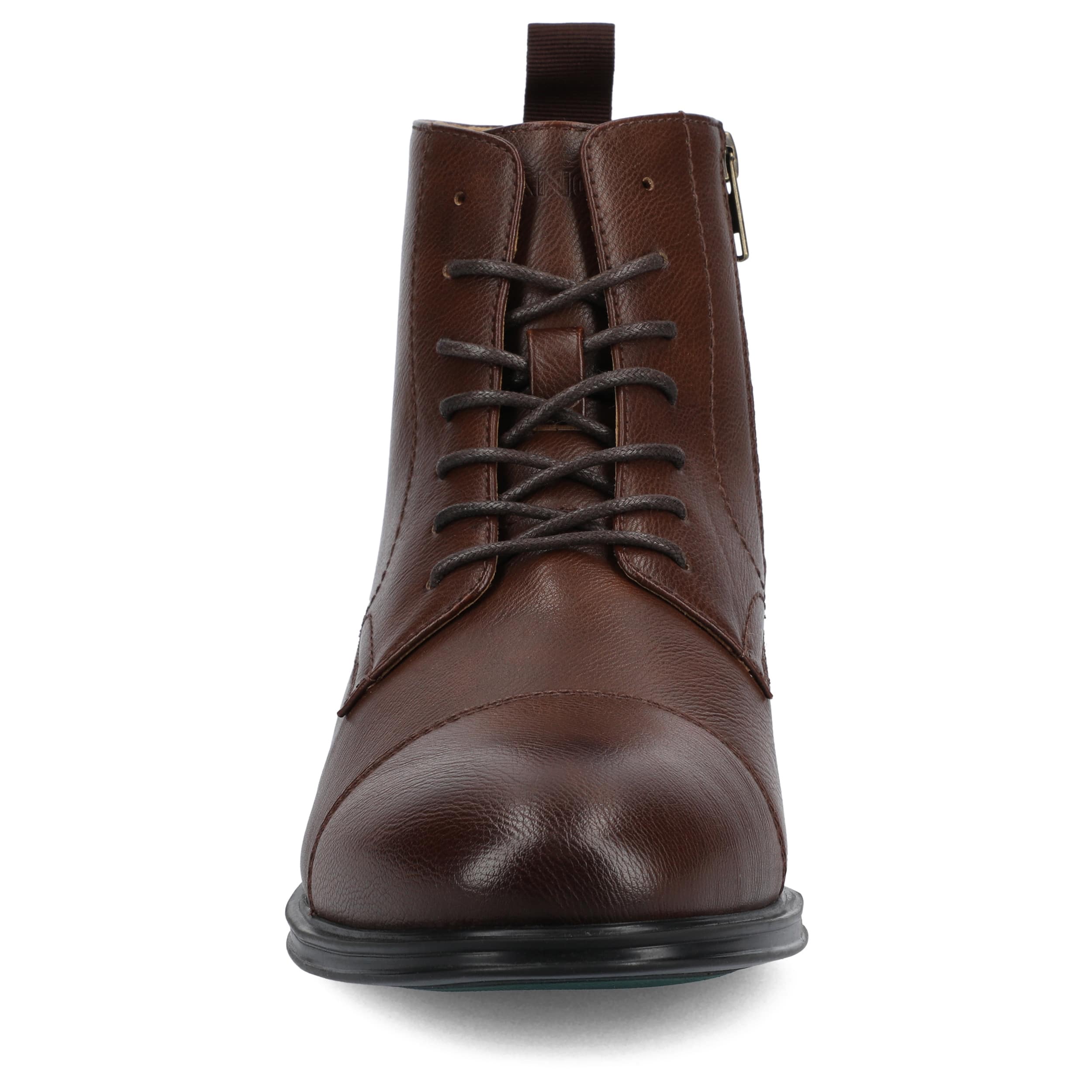 Vance Co. Fegan Cap Toe Ankle Combat Work Boots Size US 8.5 Brown Faux Leather YUKKON-CHA_WEB1_128a7c25-de3a-  main image 2