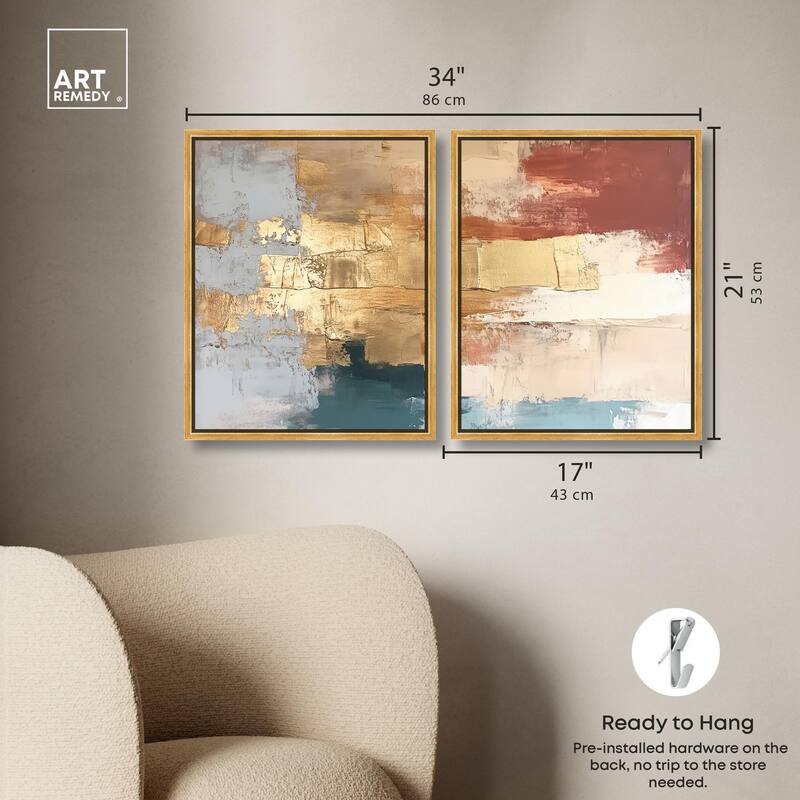 Earthy Glow II Canvas Set of 2 by Art Remedy