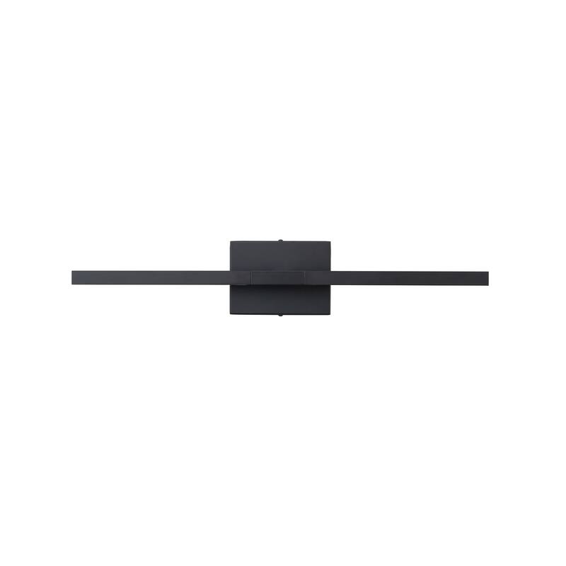 23.6" W Modern Matte Black/Stained Nickel 3000K Dimmable LED Bathroom Vanity Wall Light