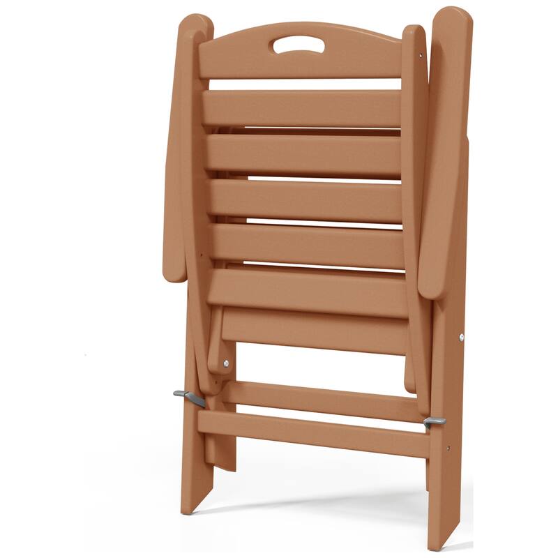 Coastline Patio Folding Highback Dining Chair Set of 2