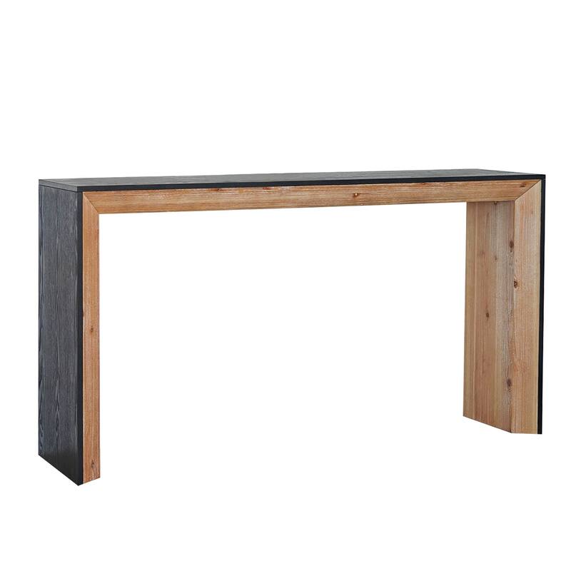 59" Extra Long Console Table, Farmhouse Wood Entryway Sofa Table Living Room Accent Table for Hallway, Entrance, Foyer