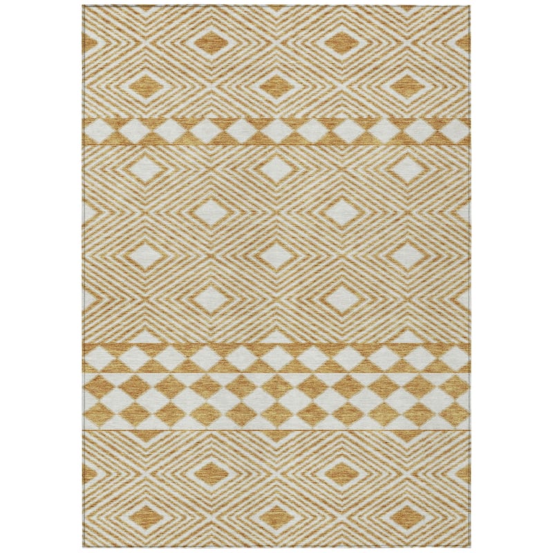 Machine Washable Indoor/ Outdoor Chantille Boho Moroccan Rug