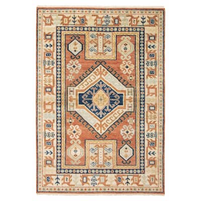 ECARPETGALLERY Hand-knotted Jules Serapi Copper Wool Rug - 5'5 x 8'0