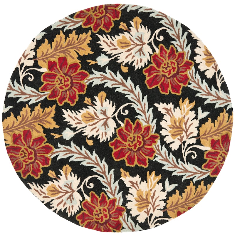 SAFAVIEH Handmade Blossom Nohemi Modern Floral Wool Rug