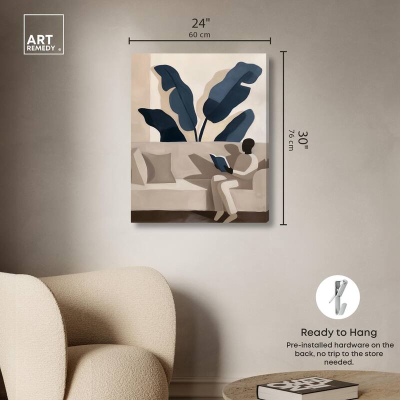 Void Reader II Canvas by Art Remedy, Gallery Wrapped