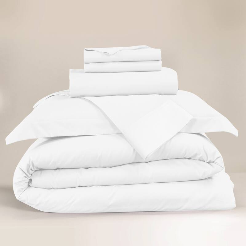 Nestl 1000TC Cotton Blend 6Piece Duvet Cover and Sheet Set On Sale