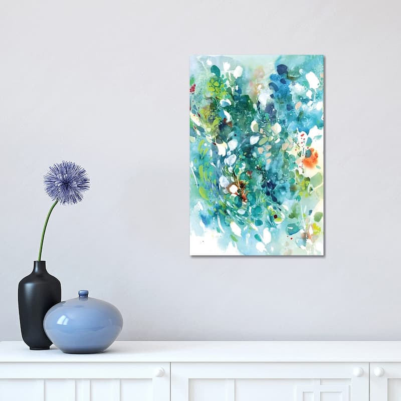 iCanvas "Turquoise Dance" by CreativeIngrid Canvas Print - 18x12x1.5