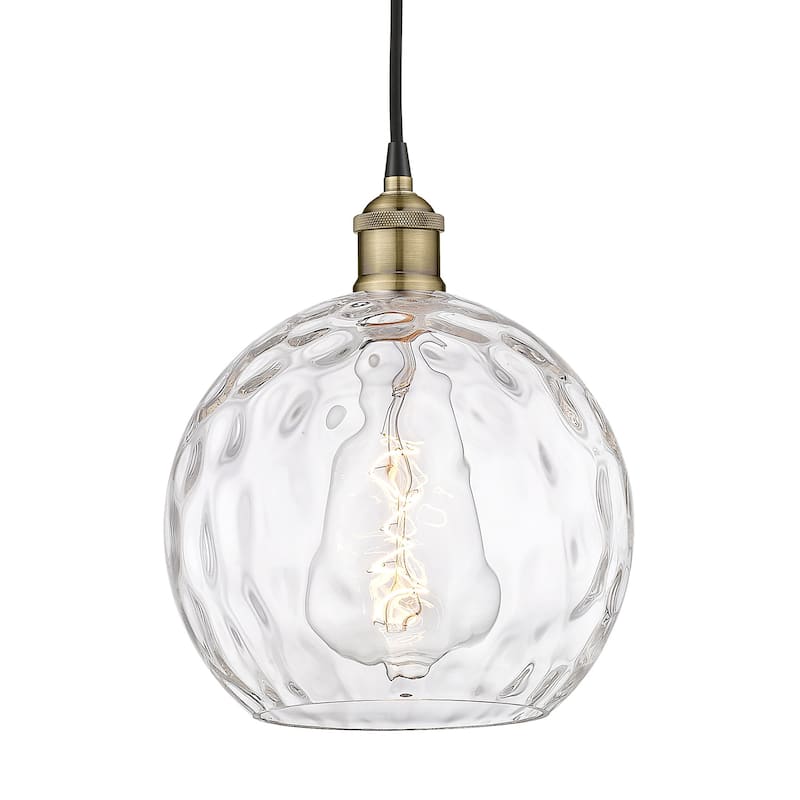 Innovations Lighting 616-1P-13-10 Athens Pendant Athens 10" Wide - Black Antique Brass / Clear Water Glass