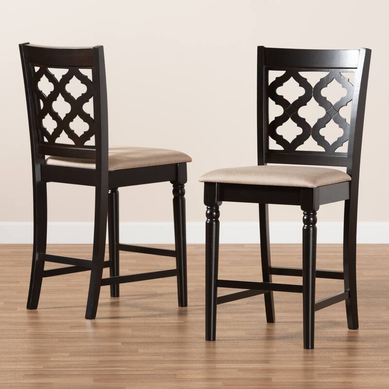 Ramiro Modern and Contemporary Transitional 2-PC Counter Stool Set