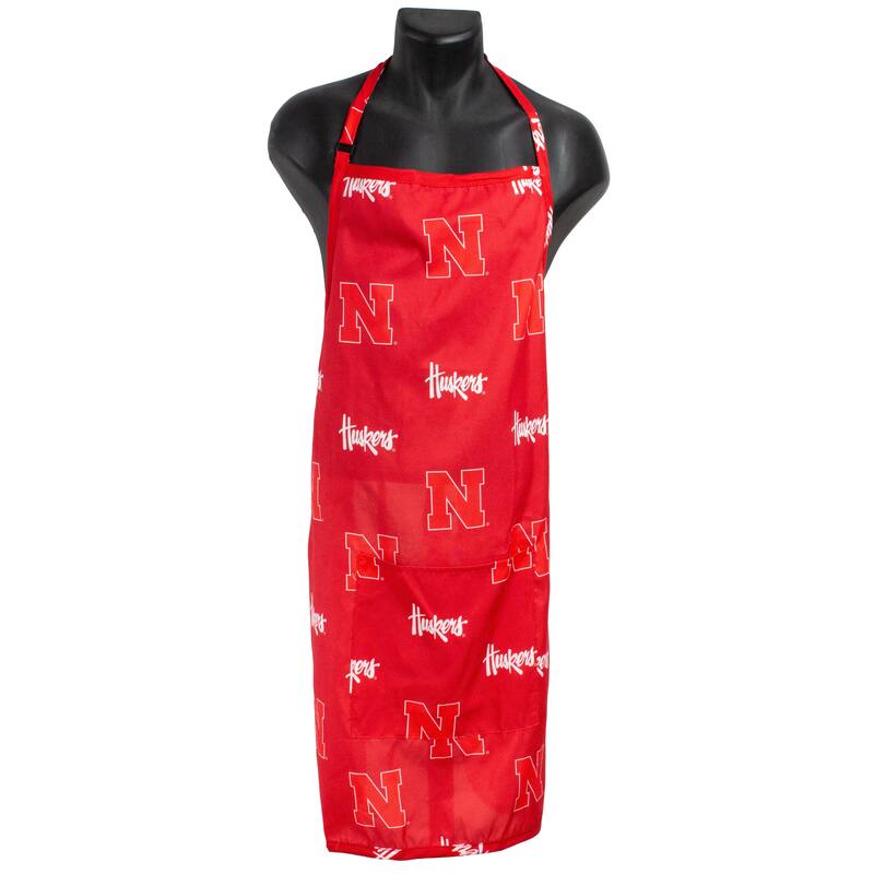 Nebraska Cornhuskers Tailgating or Grilling Apron With 9" Pocket, Fully Adjustable