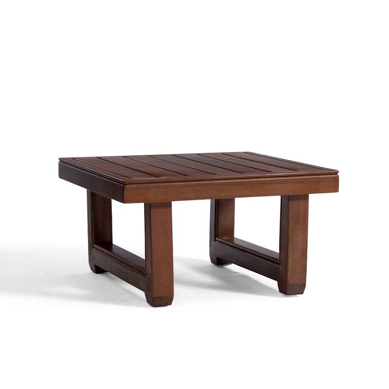 Square Teak Wood Outdoor Patio Side Table