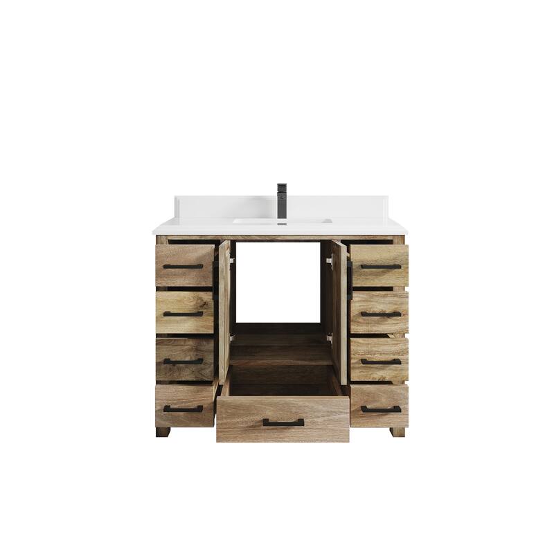 Willow Collections 42 in. W x 22 in. D Malibu Mango Single Sink Bathroom Vanity with Countertop