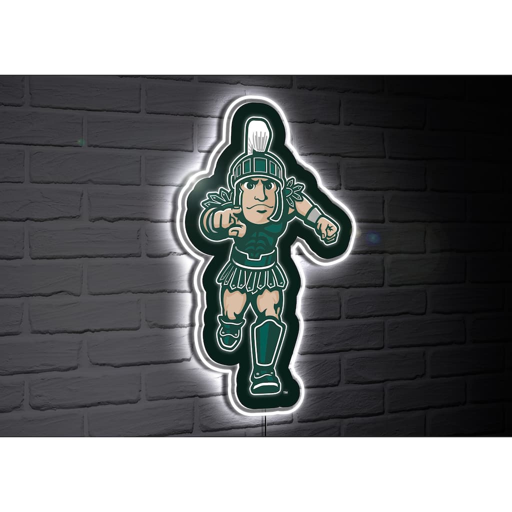 Michigan State University College Mascot Plug-In LED Lighted Sign