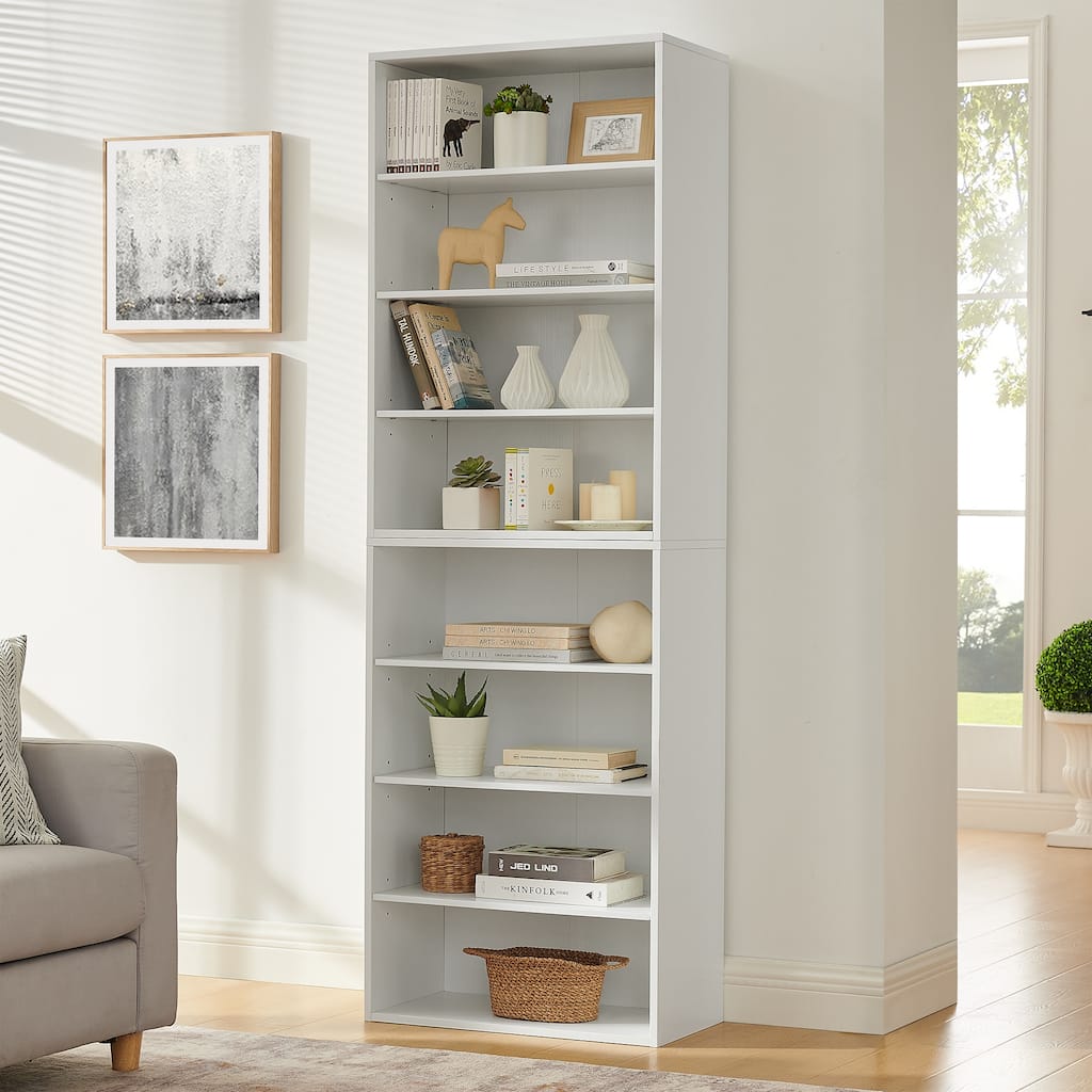 8-layer Adjustable Storage Cabinet Detachable into Two Cabinets