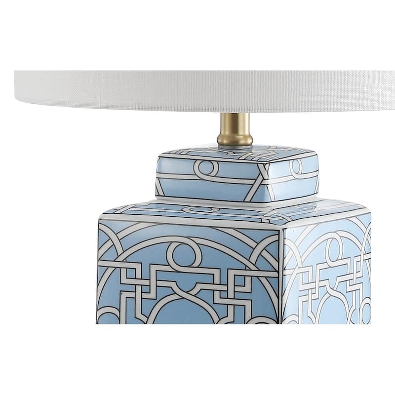 Stockholm 22" Ceramic/Metal Ginger Jar LED Table Lamp, by JONATHAN Y