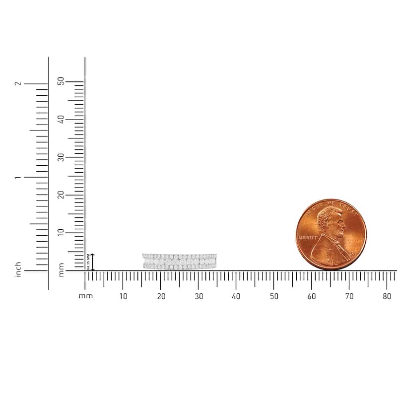 IGI Certified 3/4ct TDW Diamond Wedding Band in 14k Gold for Women