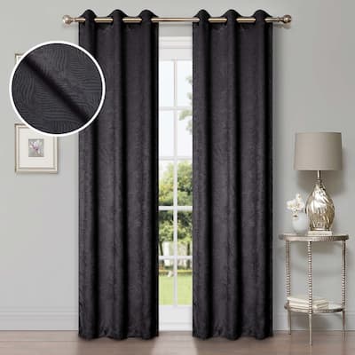 Superior Waverly Washable Room Darkening Curtains, Set of 2 Panels