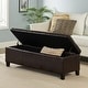 preview thumbnail 10 of 40, Lucinda Faux Leather Storage Bench by Christopher Knight Home - 51.25" L x 17.50" W x 16.25" H