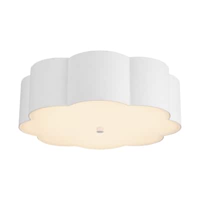 Alora Lighting FM603314 Blossom 3 Light 14" Wide Flush Mount Drum