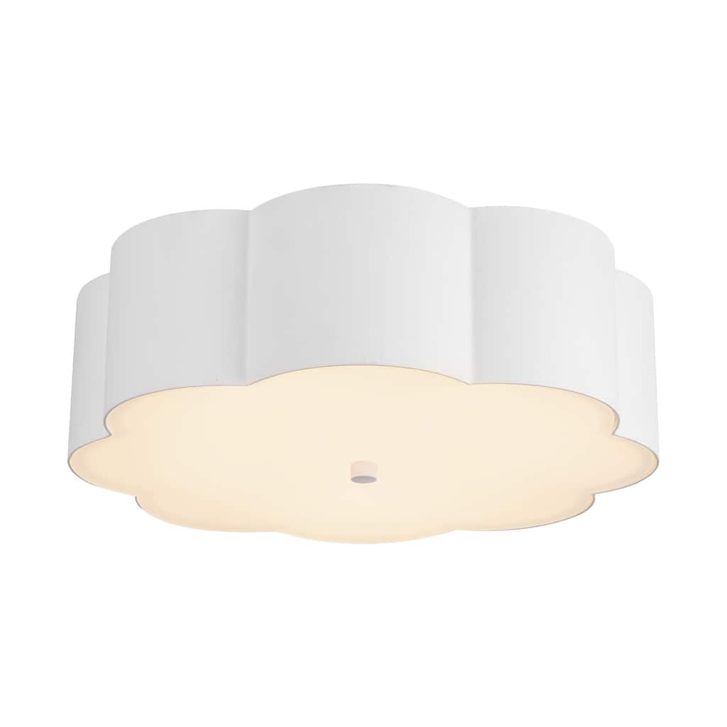 Alora Lighting FM603314 Blossom 3 Light 14" Wide Flush Mount Drum