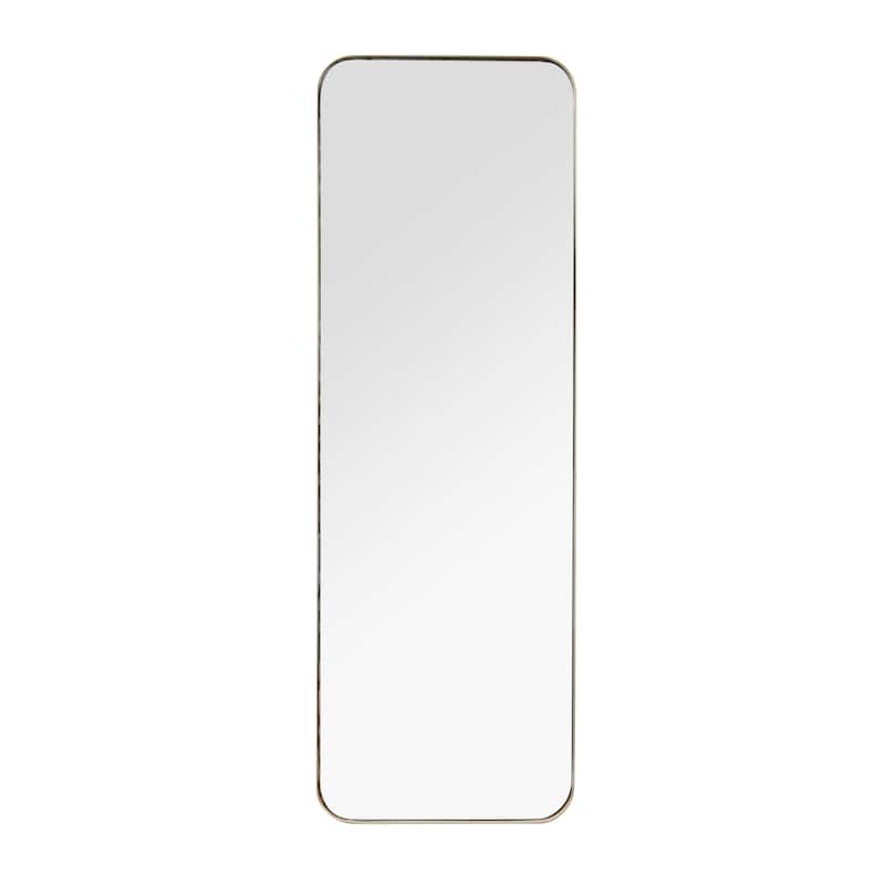 Metal Wall Mirror with Thin Frame - Gold or Black - Roche River Decor - Gold