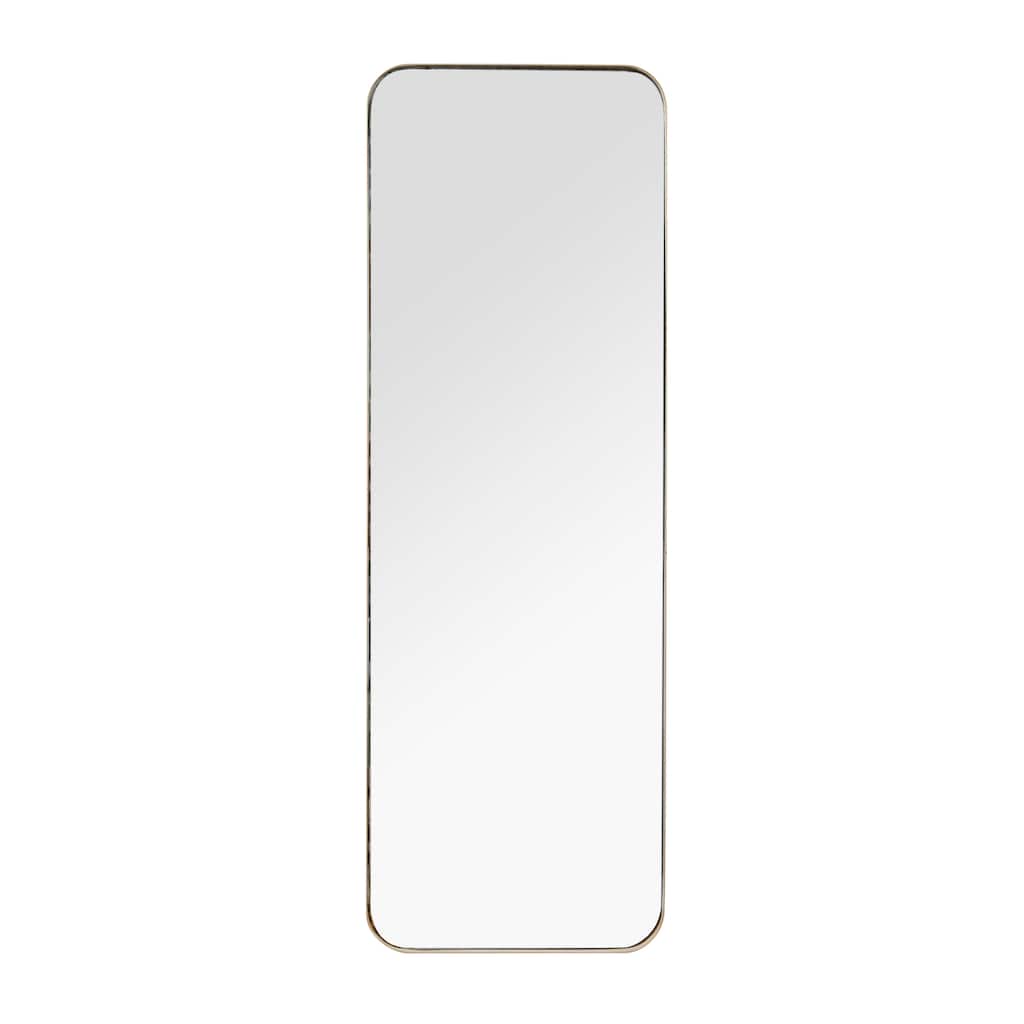 Metal Wall Mirror with Thin Frame - Gold or Black - Roche River Decor