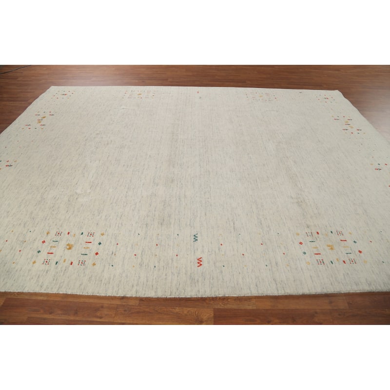Tribal Gabbeh Area Rug Handmade Wool Carpet - 8'5"x 11'7"