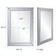 preview thumbnail 14 of 13, Allan Andrews Rectangular Wall Mirror with Mirrored Smoky Gray Wood Frame - 30.3/4" x 45.1/2" x 3/4"