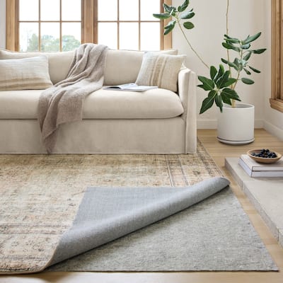 Alexander Home Thick Extra Cushioned Rug Pad - Grey