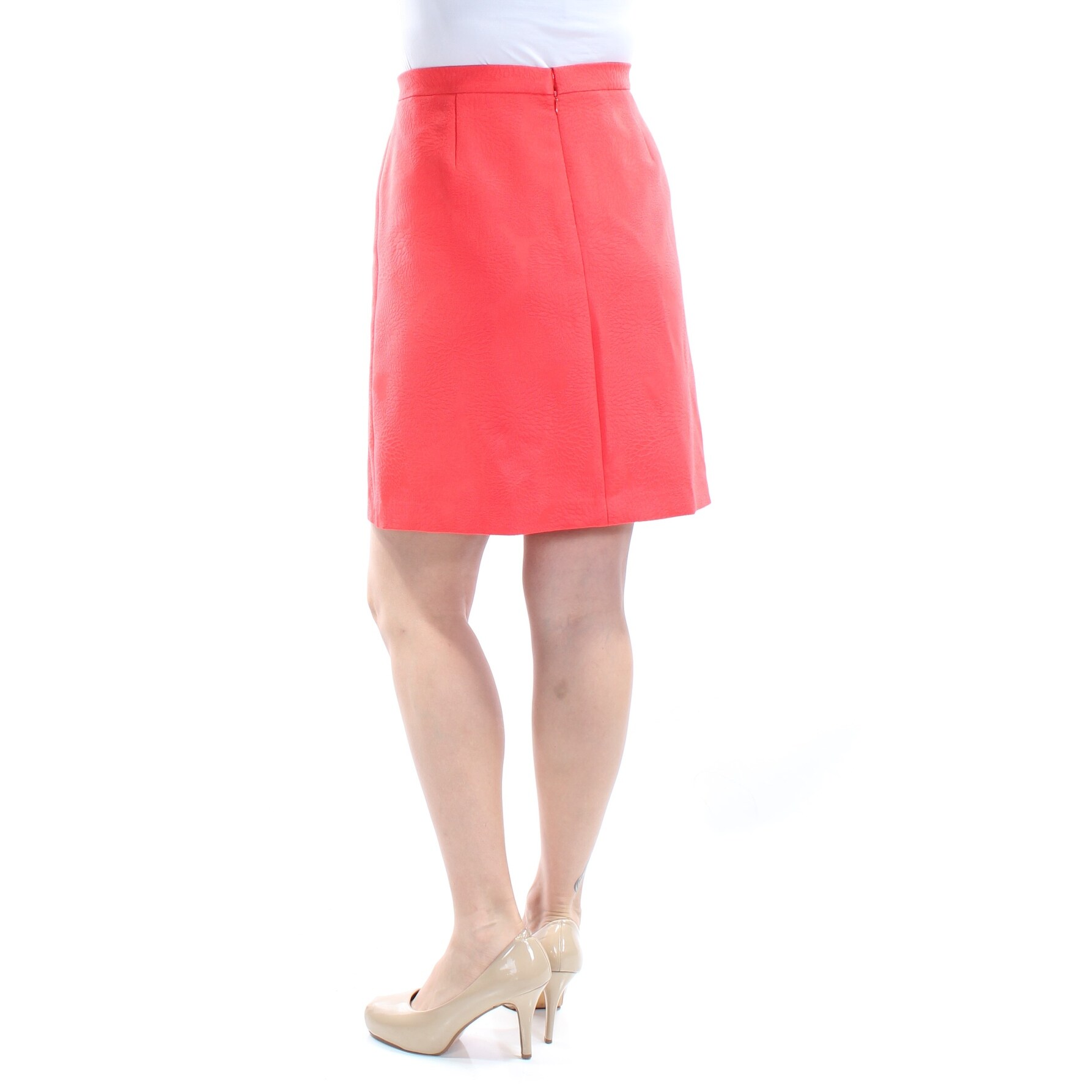 Shop Anne Klein Womens Red Pleated Above The Knee A Line Skirt