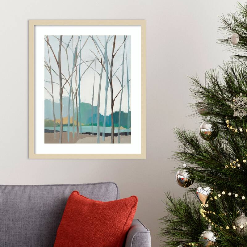 Winter Trees II by Isabelle Z Wood Framed Wall Art Print
