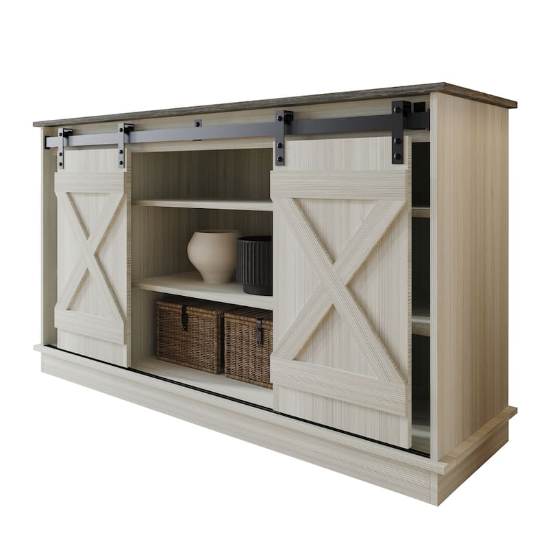 CraftPorch Vintage Style X-shaped TV Stand Console
