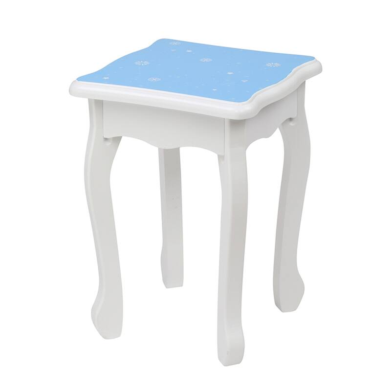 Children's Three-Sided Folding Mirror Dressing Table with Chair
