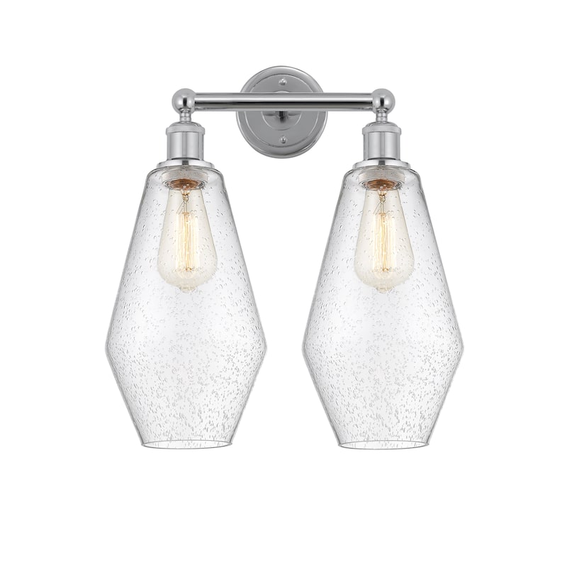 Innovations Lighting Cindyrella - 2 Light 16" Bath Vanity Light - Polished Chrome/Seedy
