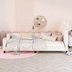preview thumbnail 3 of 4, Twin Size Upholstered Daybed with Cute Carton Ears Headboard