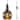 Industrial swag lamp black cage plug in pendant light